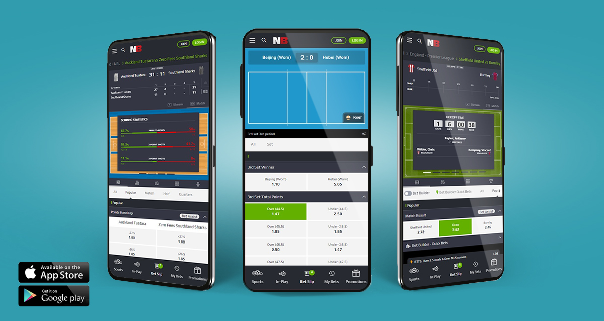 The NetBet mobile betting app