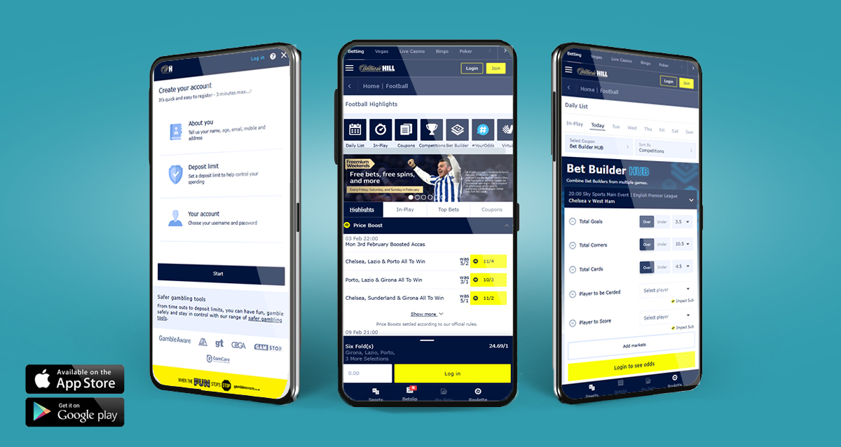 The William Hill mobile betting app