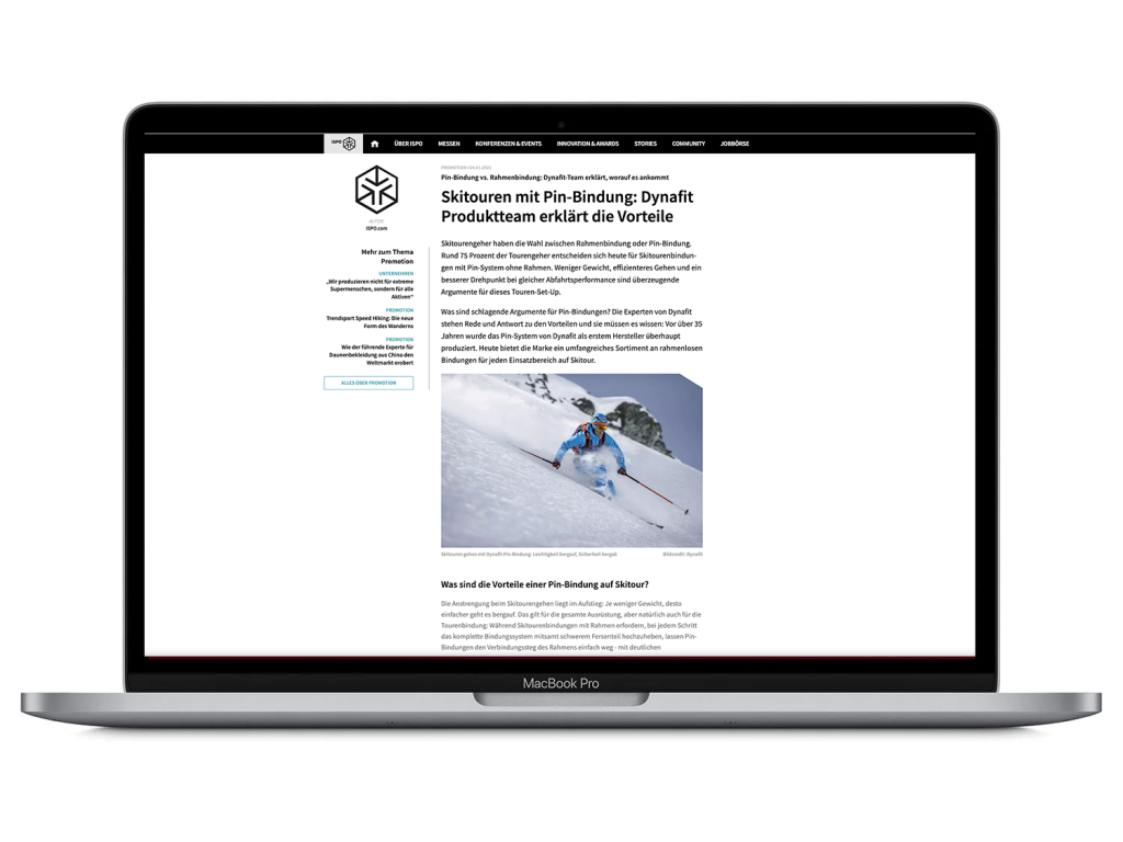 How Dynafit educates the consumer without educating him