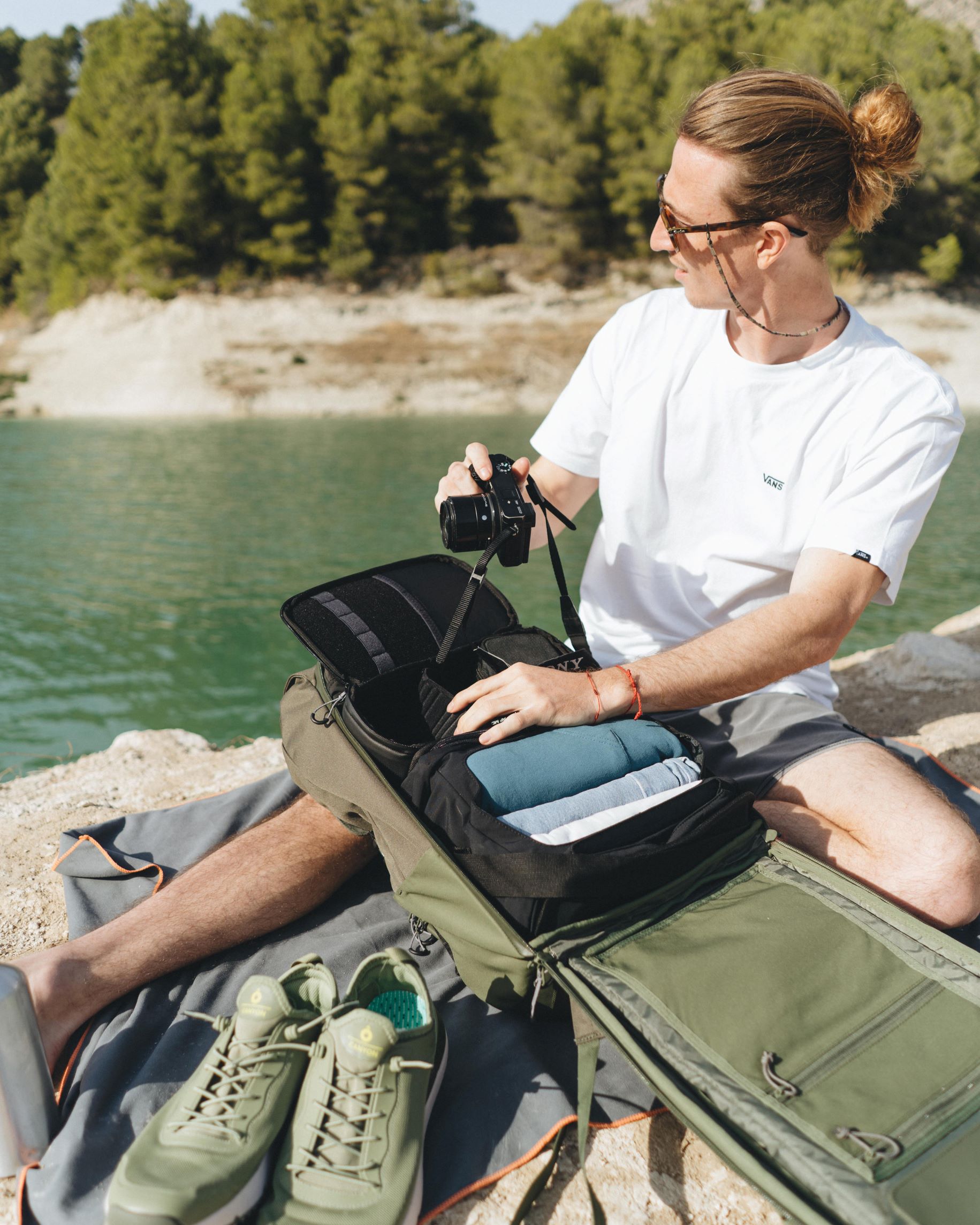 Bolsas de compresión vacías recargables de concha de viaje, bolsas de viaje  vacías de compresión de