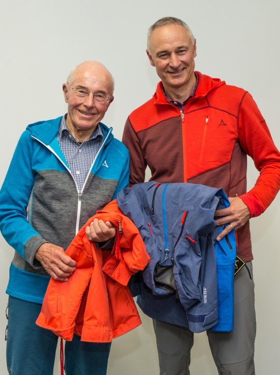 CEO Peter Schöffel mit seinem Vater, Seniorchef Hubert Schöffel.