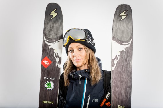 Freeride World Champion 2015 and 2016: The Austrian Eva Walkner.