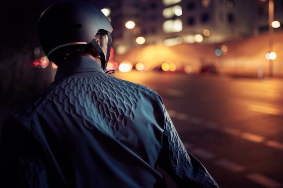 Fahrradkleidung, ausgerüstet mit GRDXKN auf der Innenseite.