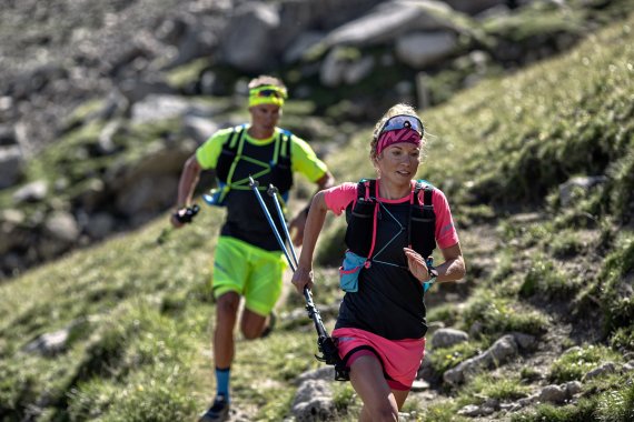 running on the trail