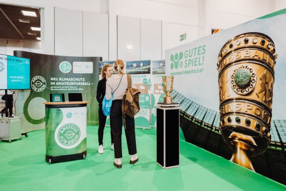 Der DFB mit einem Stand auf dem Greentech Festival 2024.