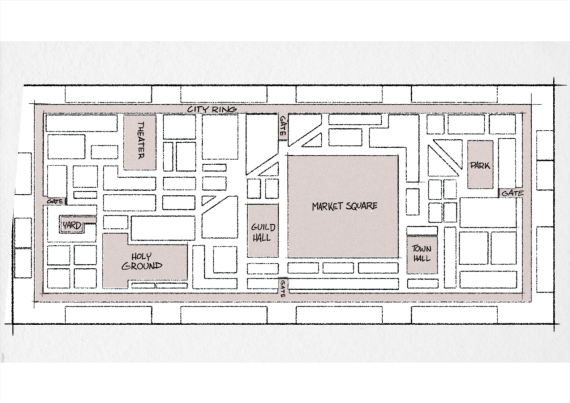 Visualisation d'un aménagement possible du hall pour l'OutDoor by ISPO 2025 