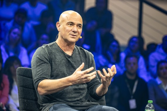Andre Agassi im Talk auf der ISPO 2024