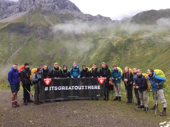 13 pupils of the Friedrich-Junge-Schule in Großhansdorf were allowed to cross the Alps in 10 days.