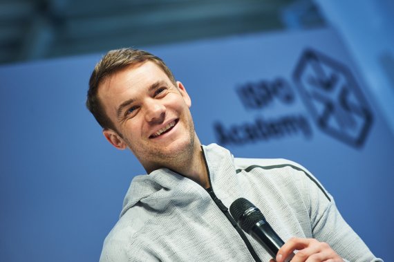 Manuel Neuer war am Montag Gast beim Adidas Symposium auf der ISPO Munich 2018.