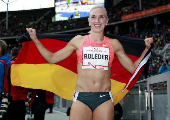 German Athlete Cindy Roleder in Berlin.