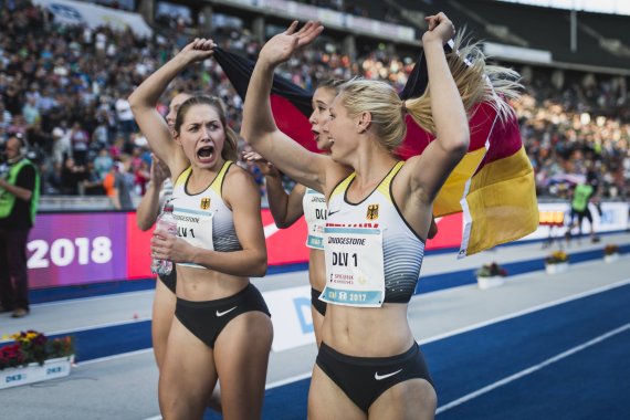 Auch rund um die deutsche 4x100-Meter-Staffel kann die BIG direkt gesund bis 2020 werben.