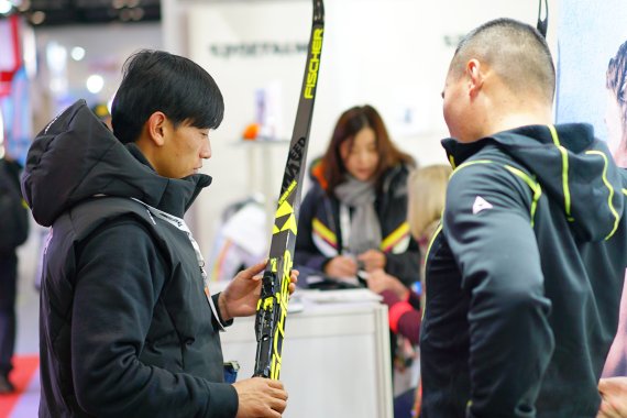 Visitors at ISPO Beijing