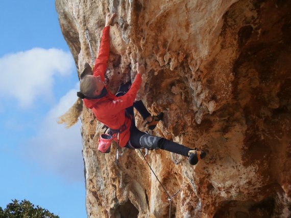 "Outstanding mobility" offers the jacket for climber Andi.