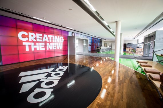 mb-160622-adidas-group-hq-main-entrance-2- Adidas has its head office in Herzogenaurach in the region of Franconia in Germany