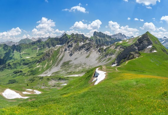 Allgäuer Alpen: Klettern über blühenden Wiesen