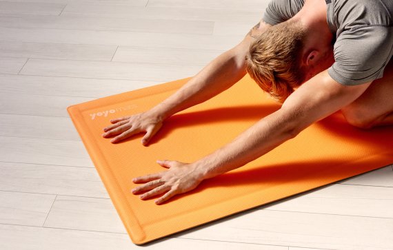 YoYoMats makes working out – and storing the mat – really easy.