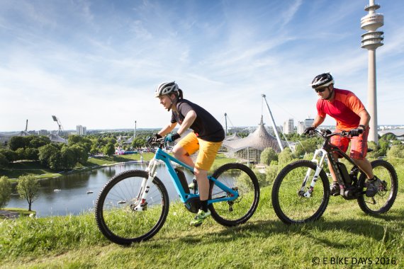 E-MTBs lassen sich bei den E-Bike-Days auch am Berg testen