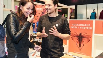 Products from all areas of the sports industry were on display: from insect protein bars to... Products from all areas of the sports industry were on display: from insect protein bars to...