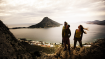Climbers in front of a climbing site Climbers in front of a climbing site