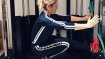 Credit: Sandra Lahnsteiner Training goal for more balance: one-legged knee bends on the Bosu Ball. "The outdoors is also perfect for practicing: balancing on the sidewalk, walking over stones," says Sandra Lahnsteiner.