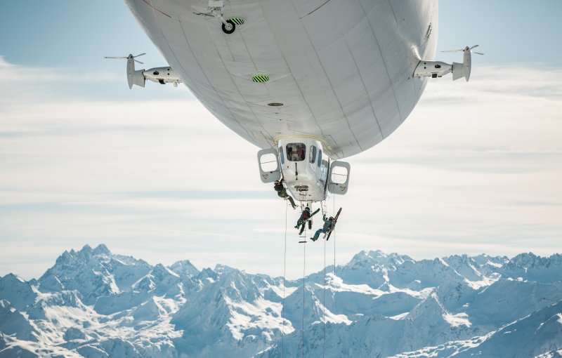 Zeppelin instead of helicopter: Sustainable in the mountains