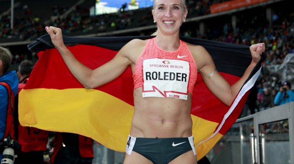 German Athlete Cindy Roleder in Berlin.