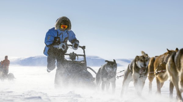 Hundeschlitten-Expedition in arktischer Landschaft von Fjällräven